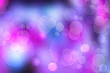 Abstract blurred fresh vivid spring summer light delicate pastel pink blue  bokeh background texture with bright circular soft color lights. Beautiful backdrop illustration.