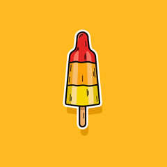 Vector Illustration of Rocket Ice Cream Icon