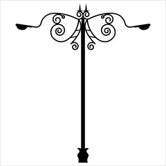 Street Light Icon Design, Silhouette