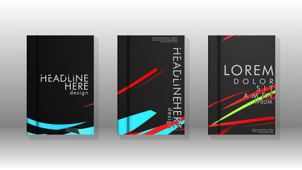 Book Cover colorful geometric backgrounds.