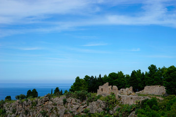 Fototapeta na wymiar Nature view of La Rocca;Sicilia;Italy