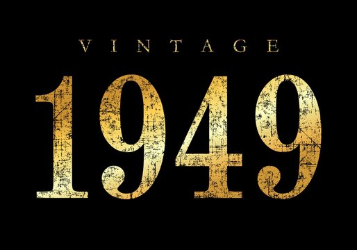 Vintage 1949 (Ancient Gold)