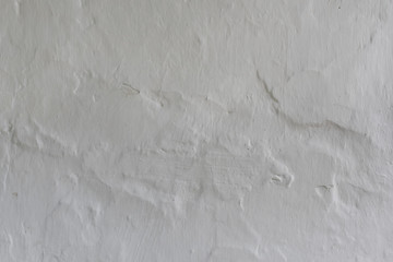Neutral tone - plastered white wooden wall. Texture background image