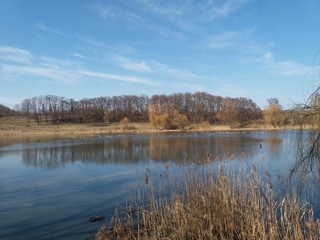 Fototapeta na wymiar lake, water, landscape, sky, nature,