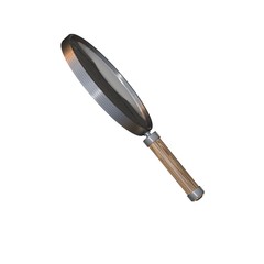 3d rendering of a magnifying glass