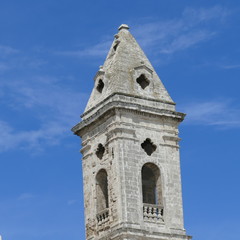 Campanile Barocco del XVII secolo. Chiesa Santa Maria Annunziata. Bari. Sud Italia