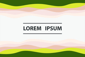 Colorful background with curved lines. Pattern design for banner, poster, flyer, card, cover, brochure