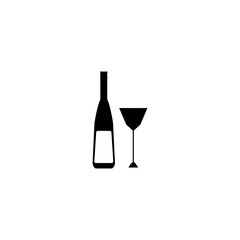 Wine icon. Alcohol drink restaurant symbol