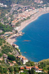 view of Teatro Greco;Italy