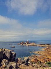 La Corbiere lighthouse in Jersey.