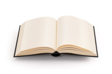 blank open book - clipping path