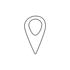Location icon. Map pin button