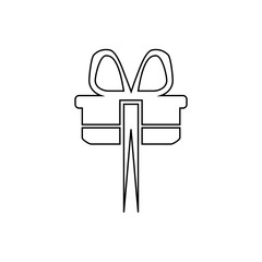 Obraz premium Gift icon. Birthday event symbol