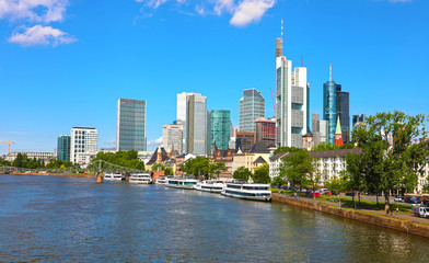Fototapeta na wymiar Frankfurt am Main skyline, Germany