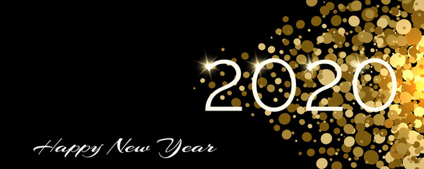Happy New 2020 Year Festive Background