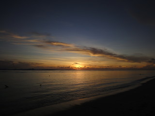Fototapeta na wymiar Sunset at Rarotonga, Cook Islands