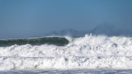 Breaking ocean sea waves