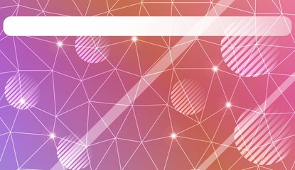 Obraz premium Modern geometrical abstract background with triangles, line, circle, space for text elements Template for wallpaper, interior design, decoration, scrapbooking page. Vector illustration.