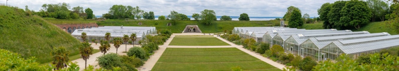 Fototapeta premium Le Havre, France - 05 31 2019: Suspended garden. Fort Saint-Adresse