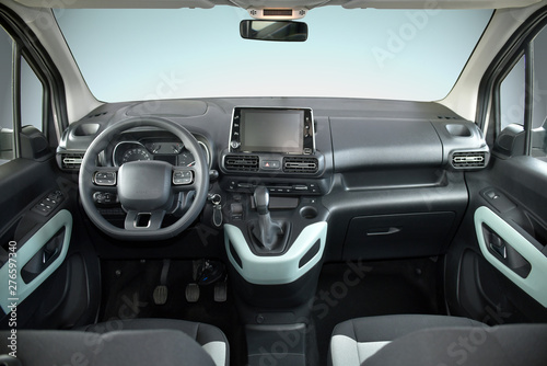 interior of a modern van