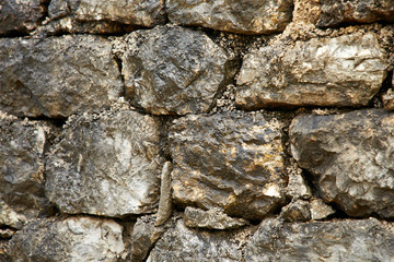 old stone wall, stone texture