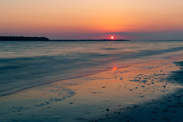 Obraz premium Sunset Over Edisto River, Seabrook Island