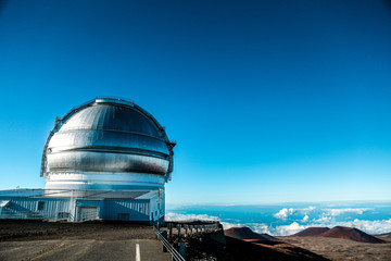 Fototapeta na wymiar Observatory in Mauna Kea Hawaii