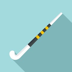 Field hockey stick icon. Flat illustration of field hockey stick vector icon for web design