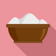 Gymnastics powder icon. Flat illustration of gymnastics powder vector icon for web design