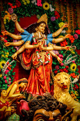 hindu deity of india. Durga Puja