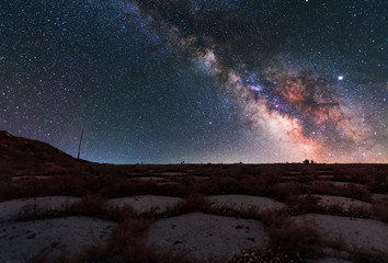 Fototapeta na wymiar Beautiful milky way galaxy. Space background. Astronomical photo.