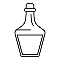 Magic potion icon. Outline magic potion vector icon for web design isolated on white background