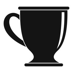 Coffee mug icon. Simple illustration of coffee mug vector icon for web design isolated on white background