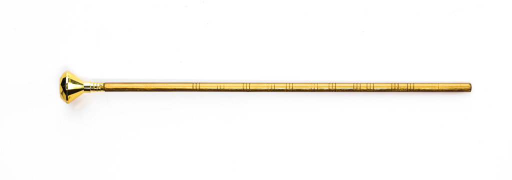 golden magic wand, magic staff