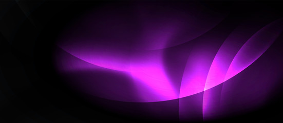 Shiny neon circles abstract background