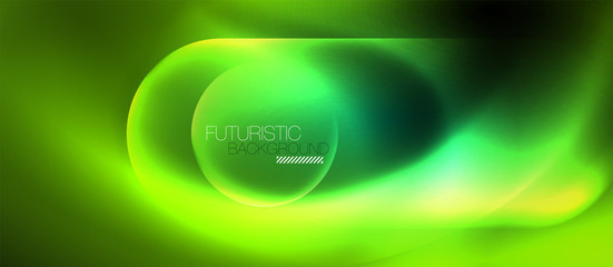 Neon glowing techno lines, hi-tech futuristic abstract background template