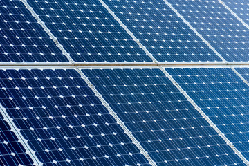 Clean energy photovoltaic panels, detail of solar panels, alternative electricity source
