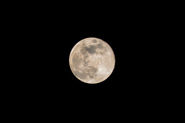 The full moon in a very close distance