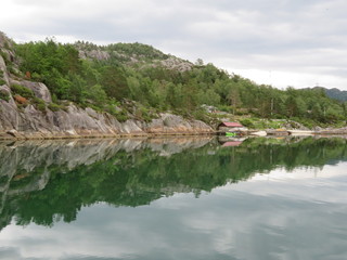Fototapeta na wymiar Lysefjord bei Stavanger