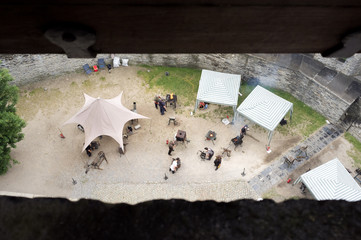 activité de forge vu de dessus