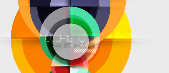 Obraz premium Geometric design abstract background - circles