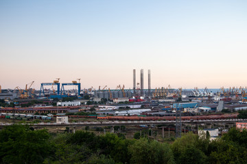Fototapeta premium Port Constanta in Constanta town is a largest Romanian harbor