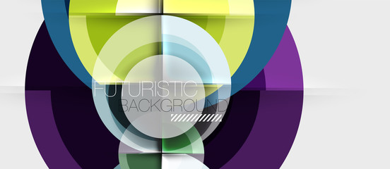 Obraz premium Geometric design abstract background - circles