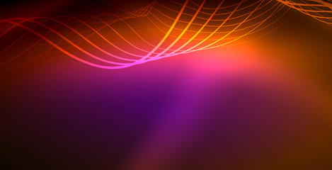Neon wave background