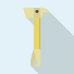 Burglar tool icon. Flat illustration of burglar tool vector icon for web design