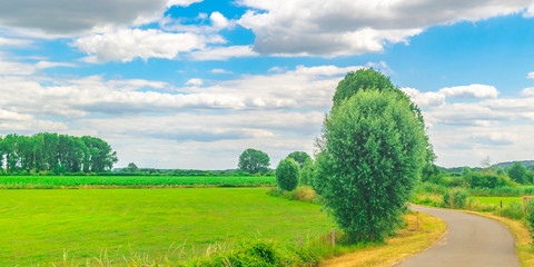 Panoramic view of Dutch Country Road