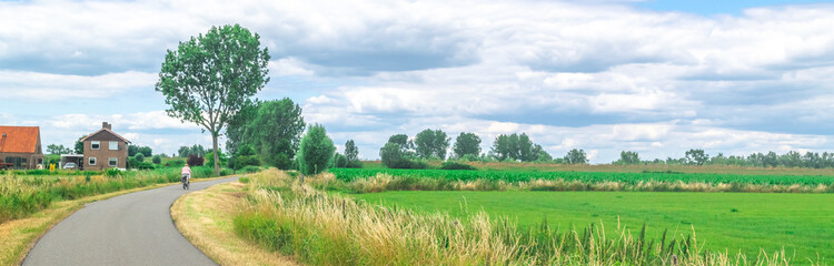 Panoramic view of Dutch Country Road