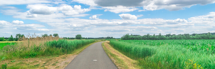 Panoramic view of Dutch Country Road