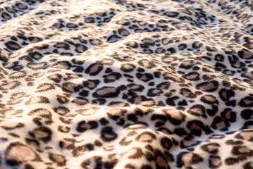 Leopard cat pattern blanket background print fur