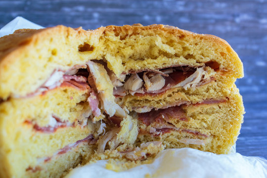 Bola de Carne: Bread filled with various types of meats